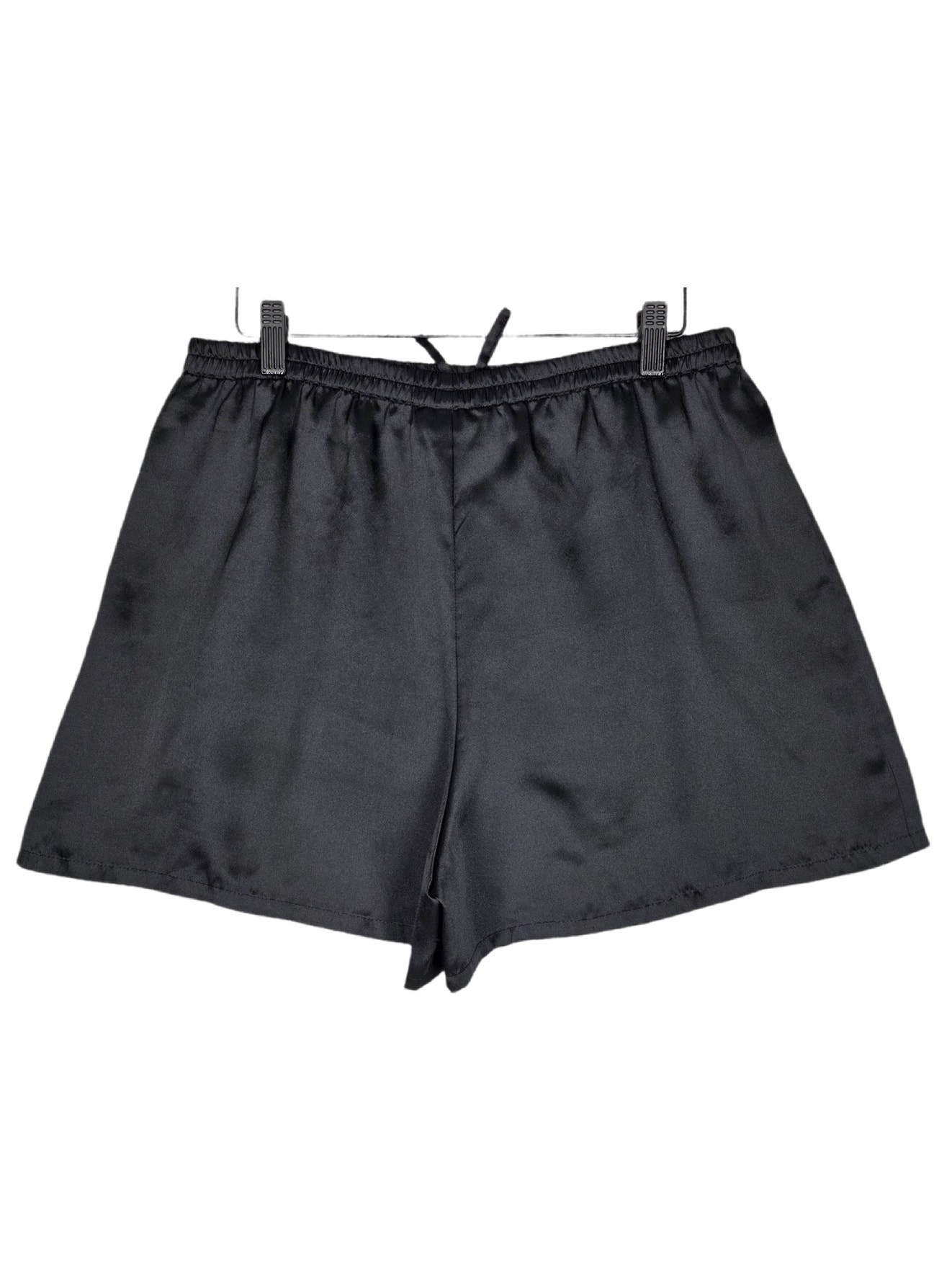 Morgan Taylor Women’s Satin Sleep/Lounge Shorts Size S Black 3" Inseam